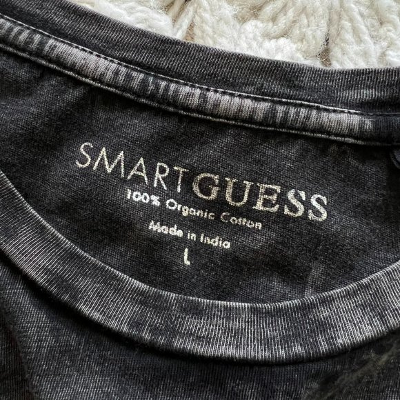 GUESS Y2K Style Model Photo Strip Photo Easy Tee NWT Black Soft Tee Size Large - Picture 5 of 9